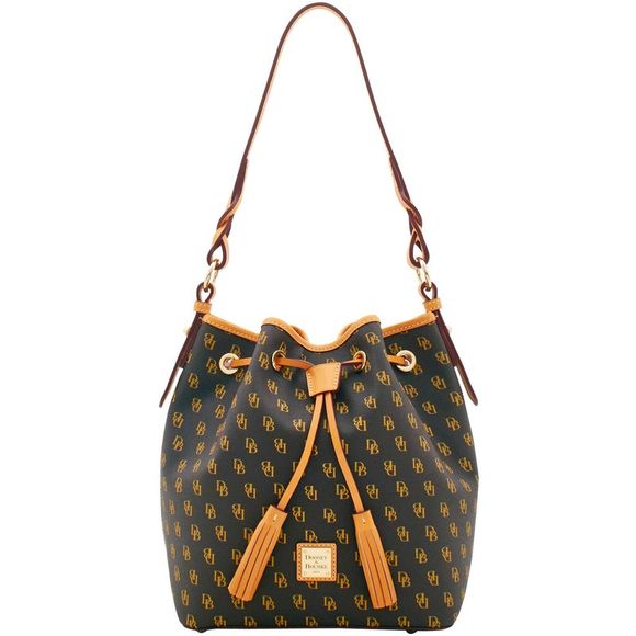 Dooney & Bourke Handbags - Dooney & Bourke Blakely Tasha Drawstring Shoulder Bag - Brown Tmoro